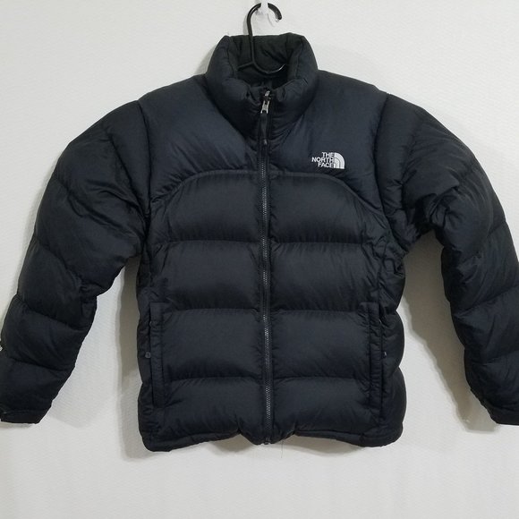 north face womens puffer jacket black